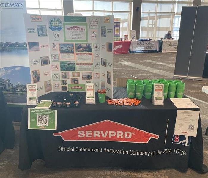 SERVPRO of New Smyrna Beach- Titusville display at a property management trade show